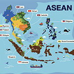 map of asean